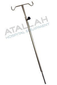 IV Pole - 2 Hooks - 12 mm Round Bar/Adjustable